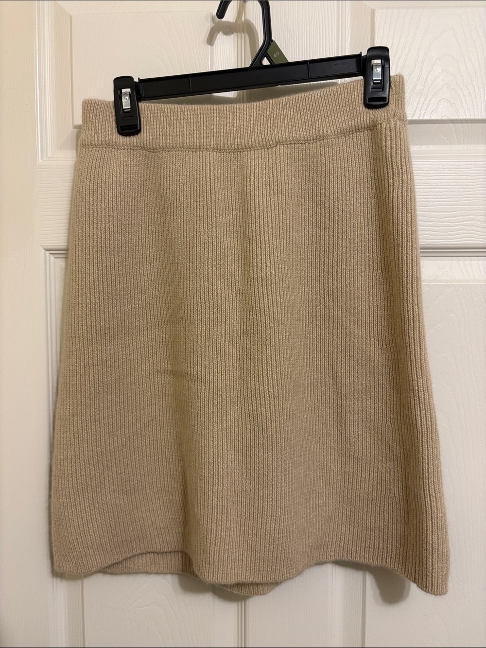 Gobi 100% Mongolian Cashmere Ribbed Mini Skirt Like New Sz L